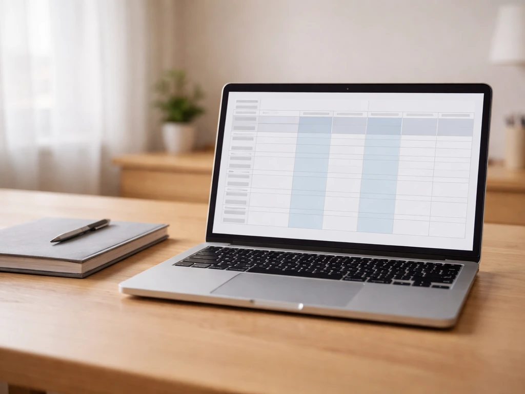 Bureau calme avec ordinateur portable et documents évoquant un classement de hockey mis à jour par une fédération